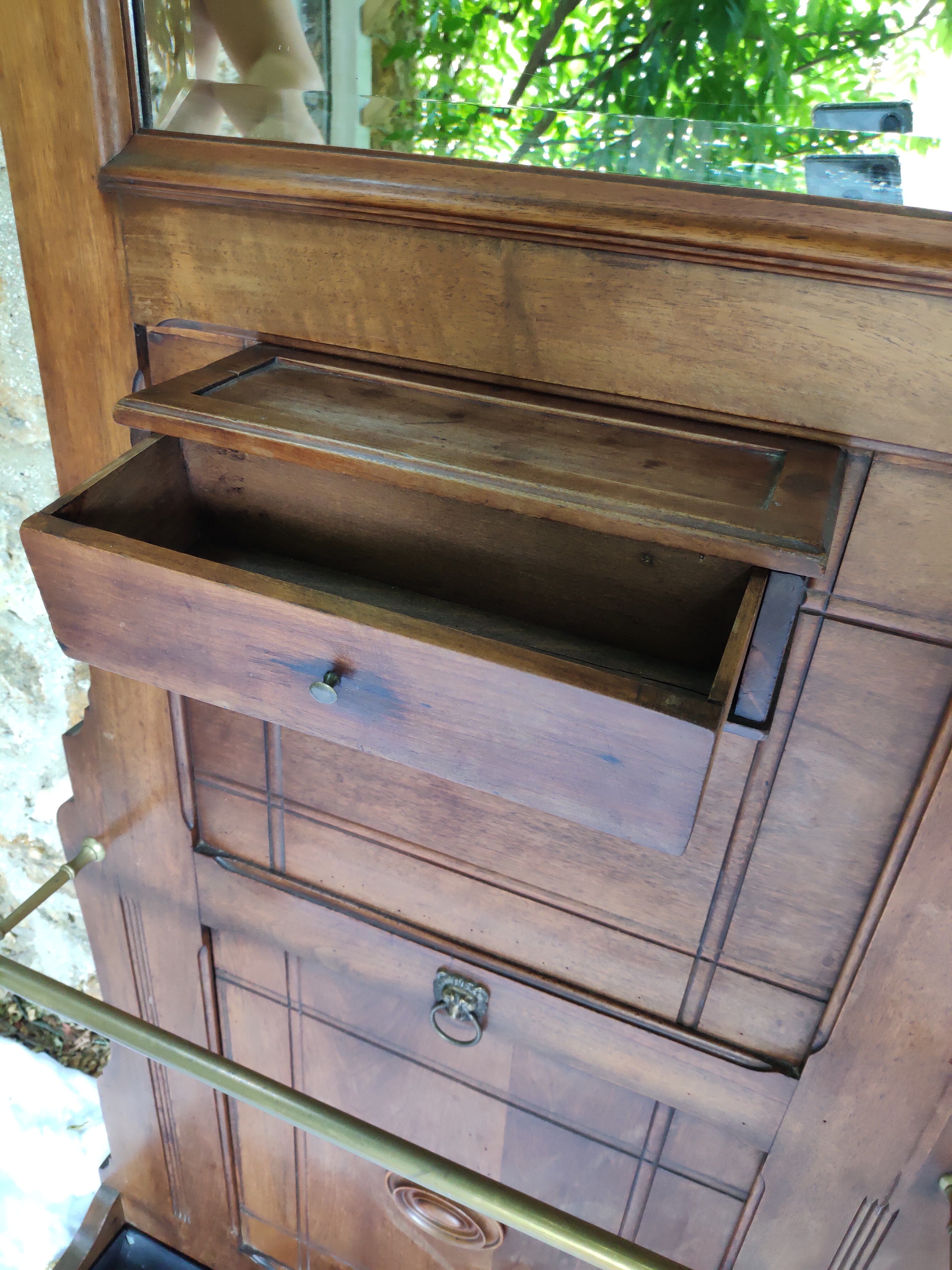 Vintage wardrobe door canna