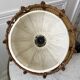 Scandinavian suspension in rattan canvas and canning 60s-70s