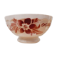 Faceted bowl pink flowers