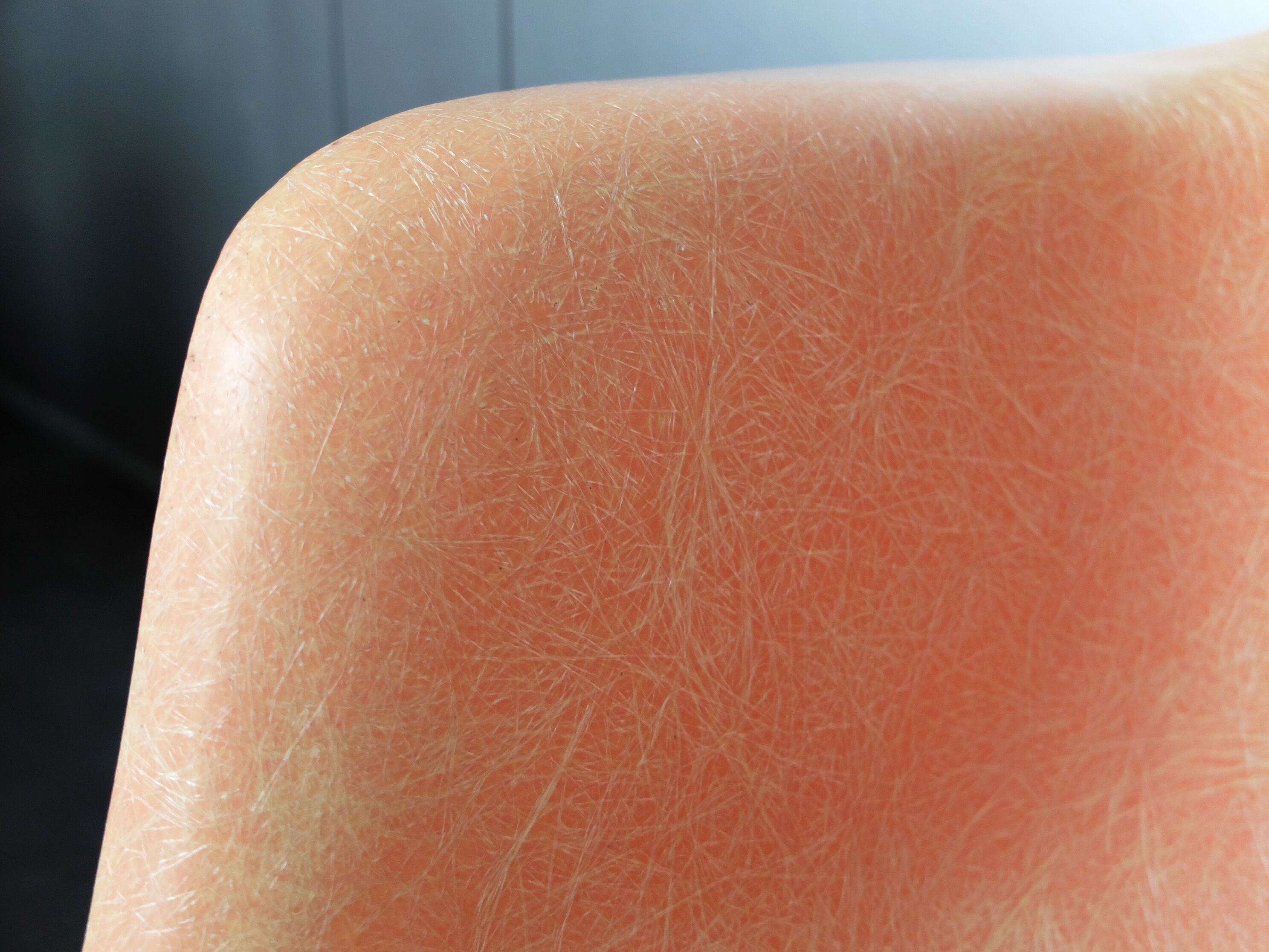 Fauteuil DAR par Charles & Ray Eames pour Zenith Plastics, red ou salmon, 1950