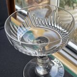 6 Baccarat champagne glasses – Art Nouveau