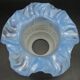 Blue draped decorative tulip - glass