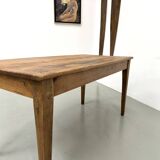 Restored pine farmhouse table