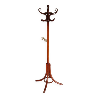 Parrot coat rack, turned wood, 1950s