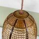 Vintage wicker pendant light