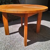 Maison Regain elm dining table from the 70s