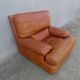Vintage loft leather armchair DUVIVIER
