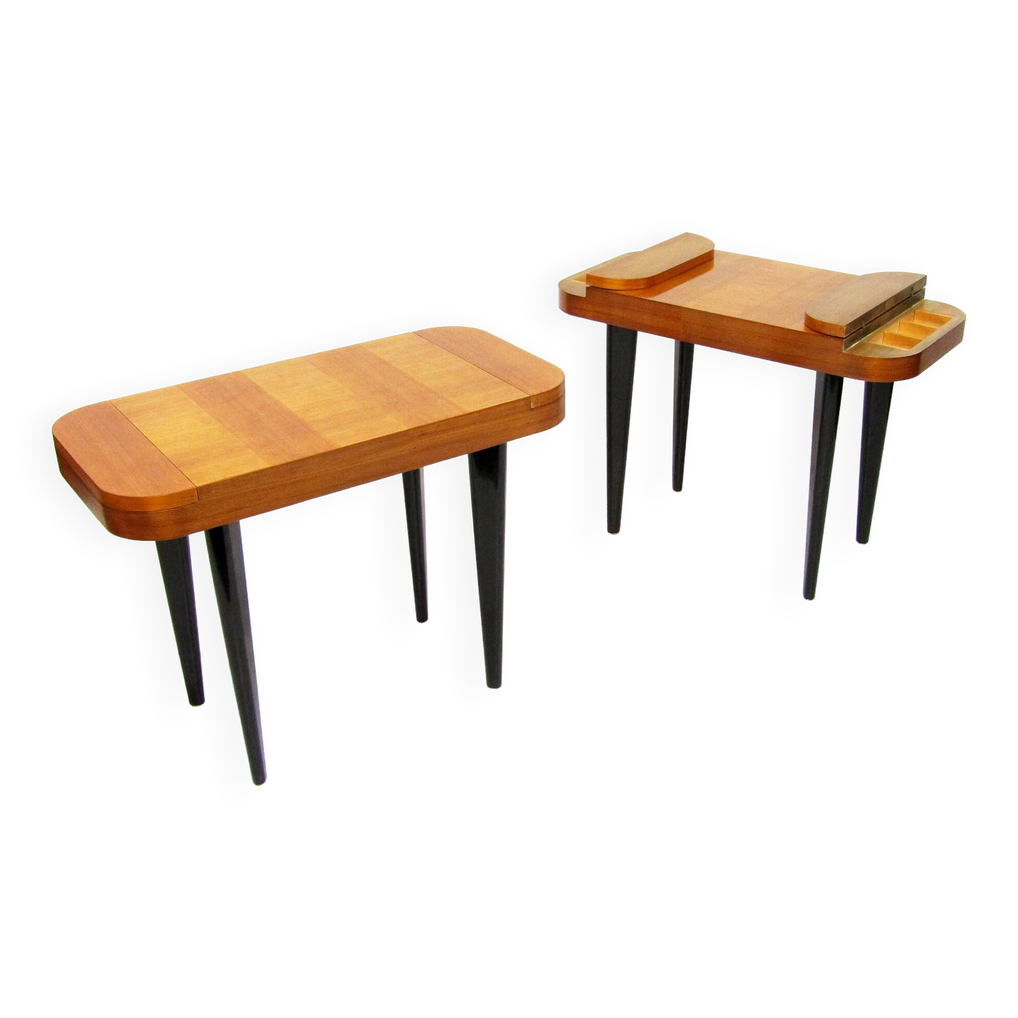 Two Paldao Line Art Deco End Tables By Gilbert Rohde For Herman Miller, C 1940