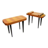 Two Paldao Line Art Deco End Tables By Gilbert Rohde For Herman Miller, C 1940