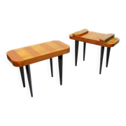 Two Paldao Line Art Deco End Tables By Gilbert Rohde For Herman Miller, C 1940