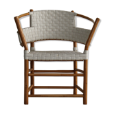 Chaise en bambou danoise vintage
