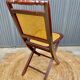 Chaise cannée pliante
