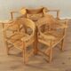 1970s dining chairs, Rainer Daumiller, vintage