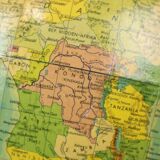 Grand globe terrestre vintage, globe politique, Räth 33 cm