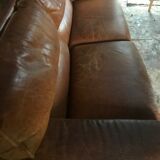 Canape leather Duvivier Made in France