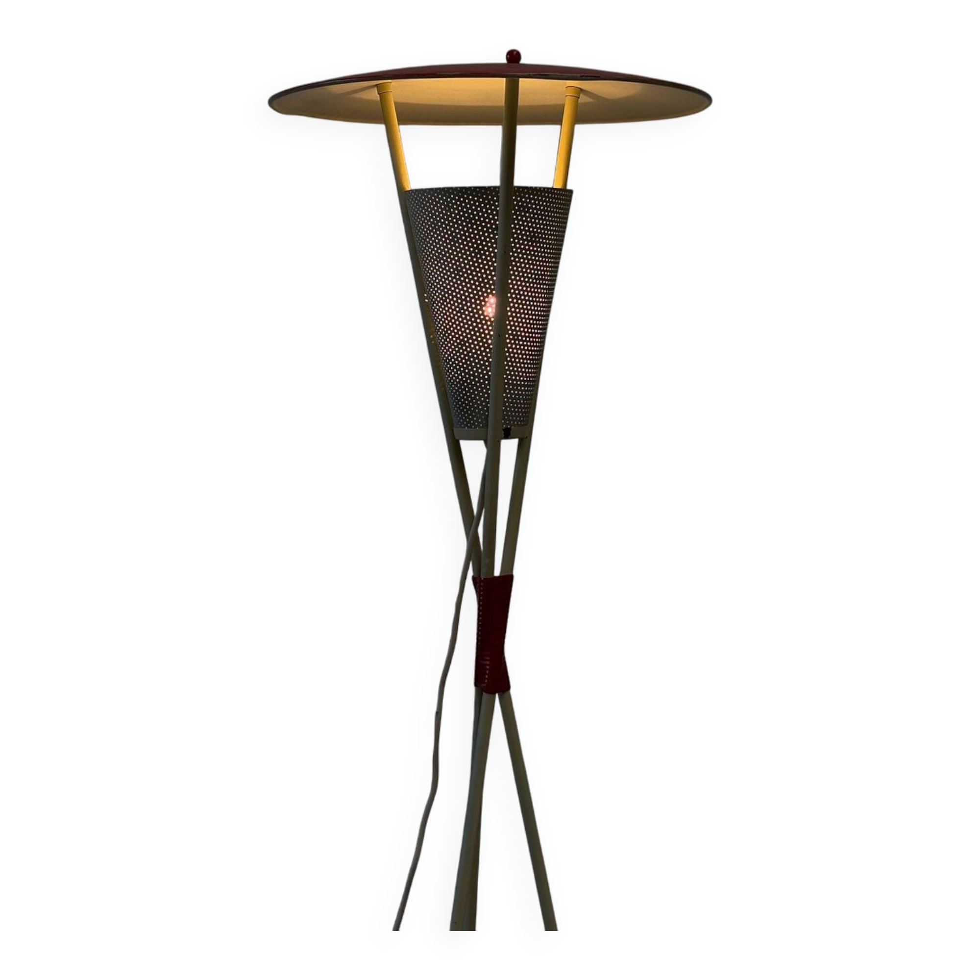 1950's Dutch tripod floor lamp