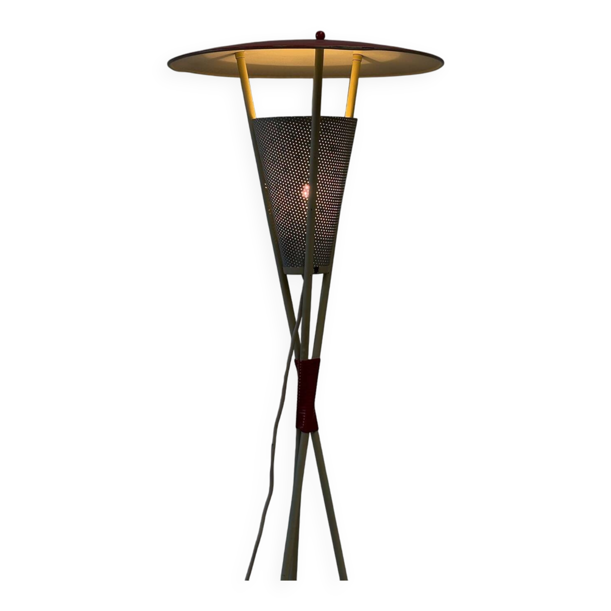 Lampadaire trépied hollandais des années 1950