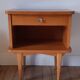 Scandinavian bedside oak compass feet 50-60s