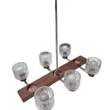 Art Deco light fixture composed of six lights