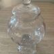 Bonbonnière vintage en verre soufflé