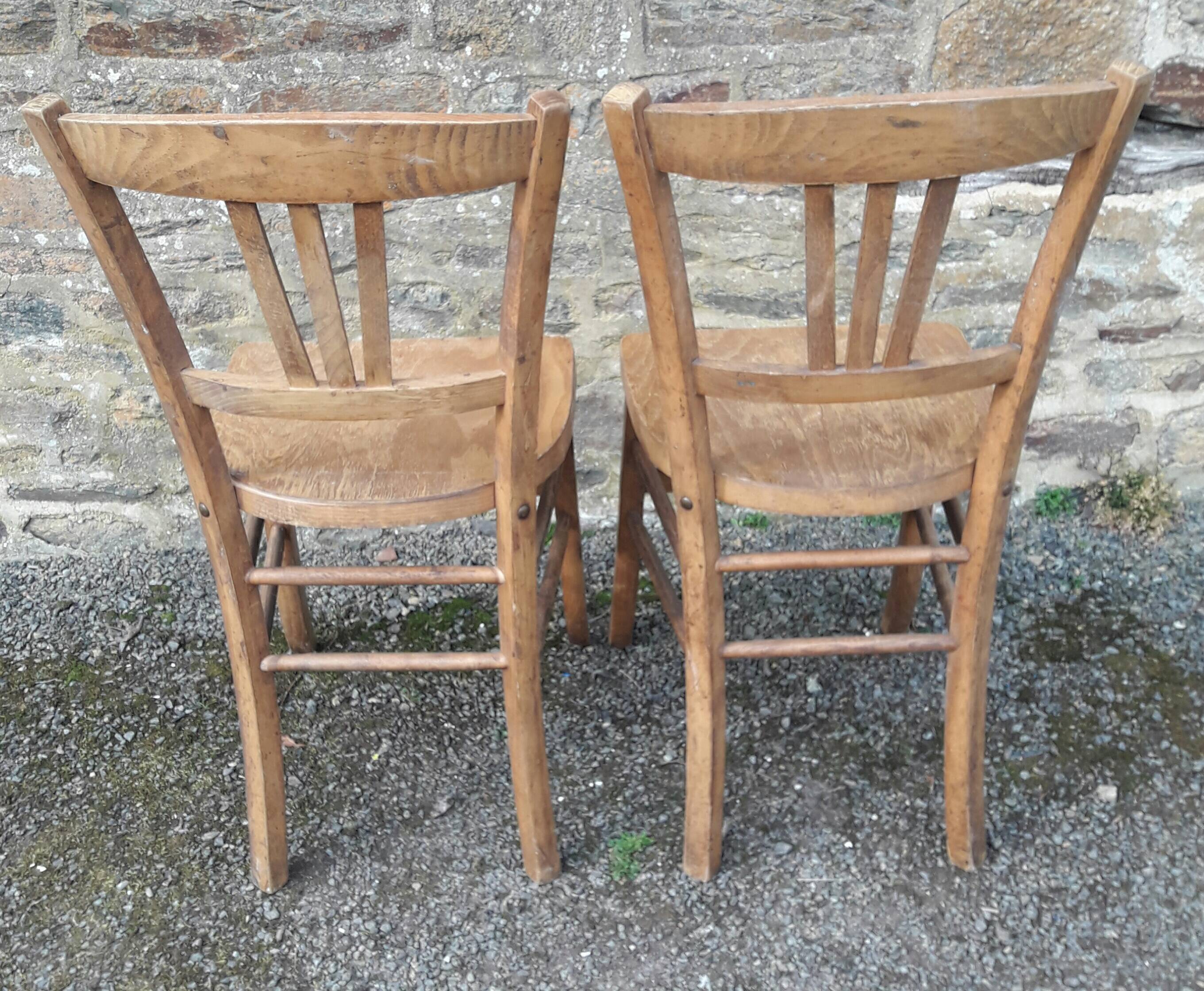 Pair of bistro chairs
