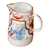 Milk jug, Chinese decor, Bayeux porcelain