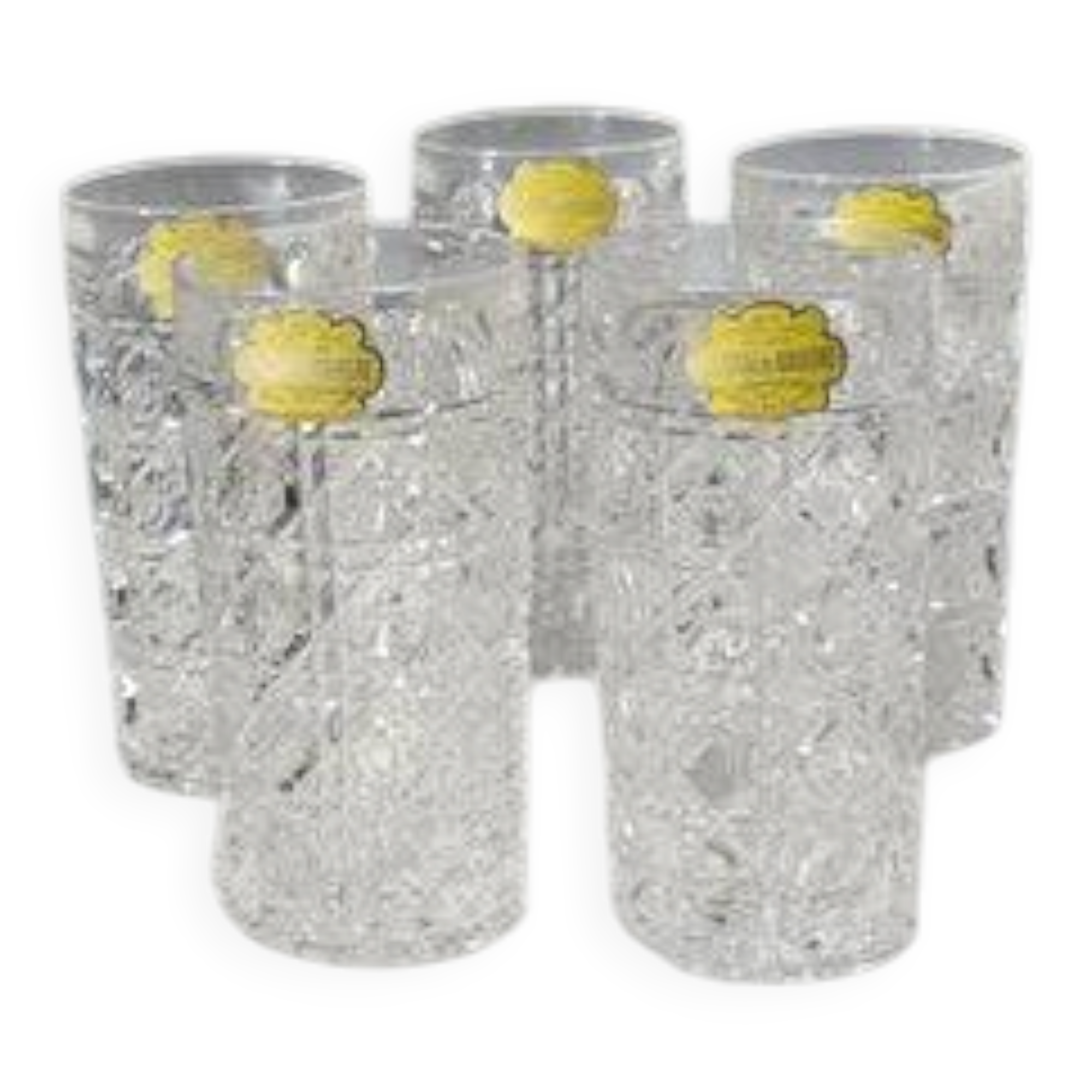 Lot de 5 verres à cocktail en cristal de Bavière - Vintage Allemagne de l'Ouest