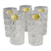 Set of 5 Bavarian crystal cocktail glasses - Vintage West Germany