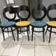 Set of 4 Baumann Bistro chairs, Mouette model, vintage 1970