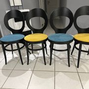 Set of 4 Baumann Bistro chairs, Mouette model, vintage 1970