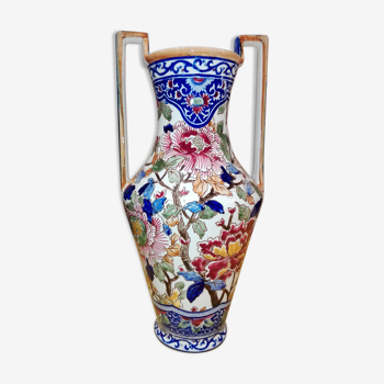 Vase amphora gien peonies