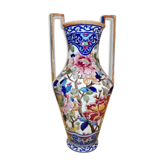 Vase amphora gien peonies