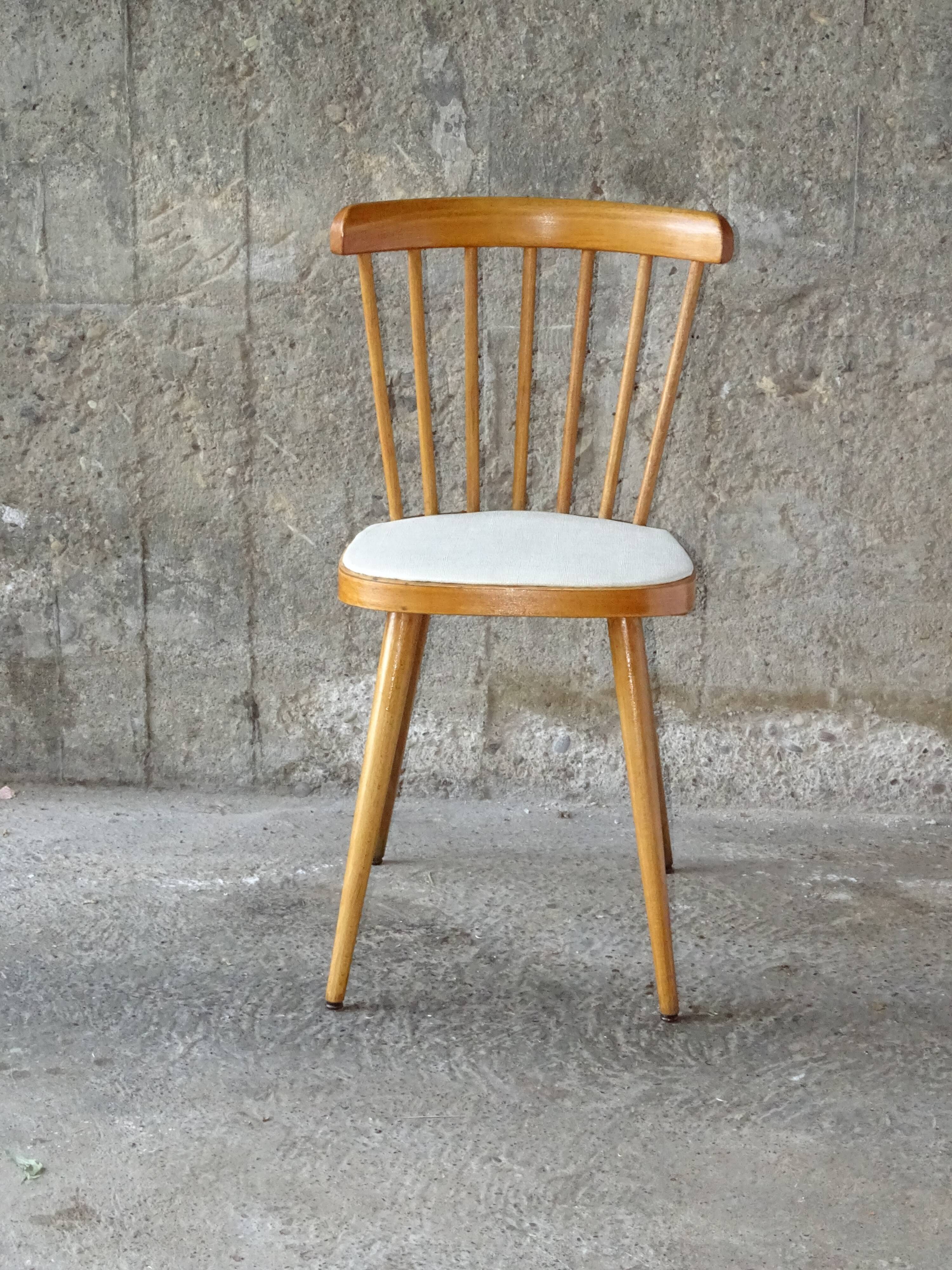 Lot de 2 chaises baumann  N°740 - 1960