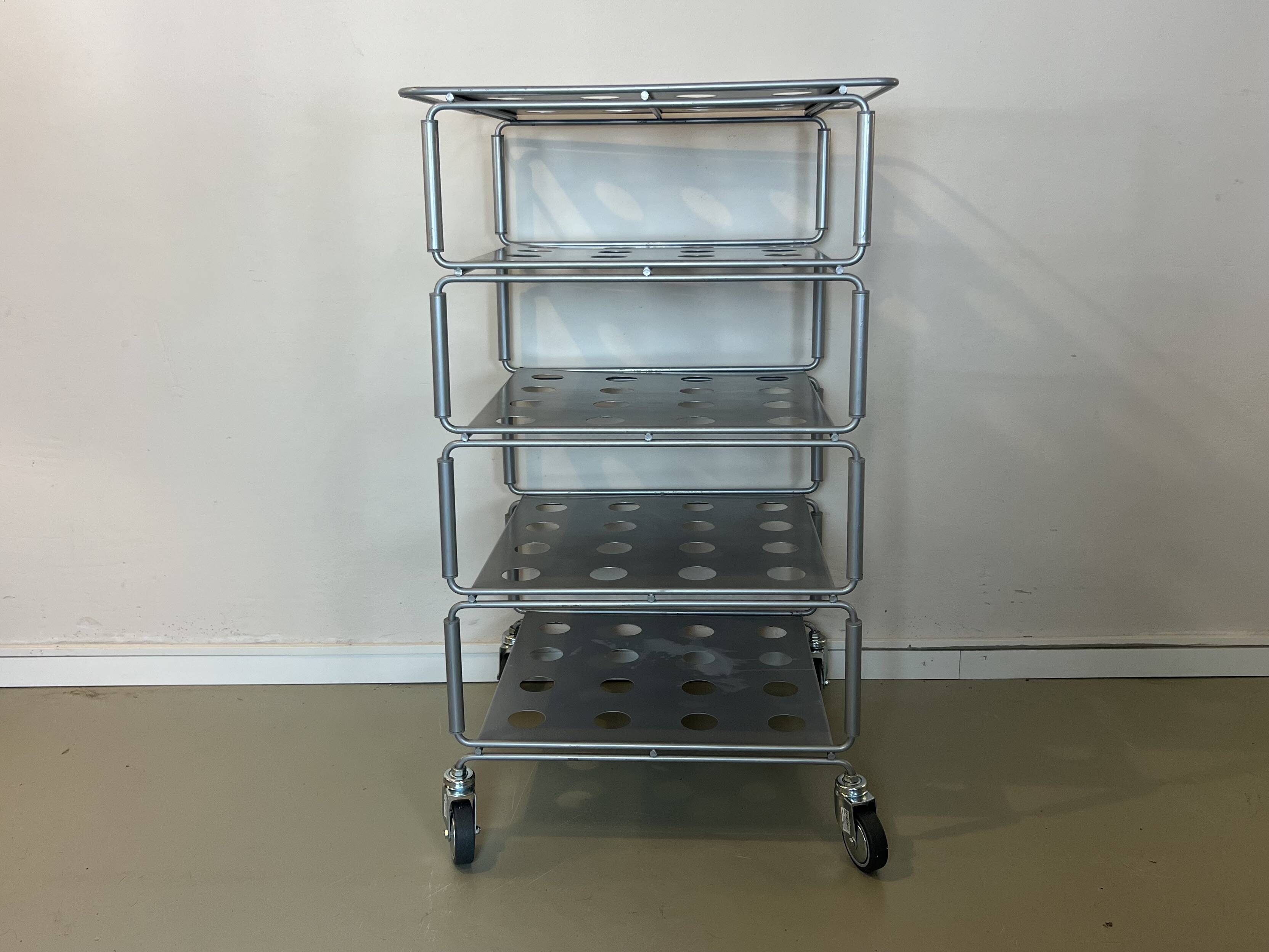 Tunstall Vintage rolling shelf IKEA Niels Gammelgaard 1990s