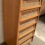 Oak and rattan 1950s