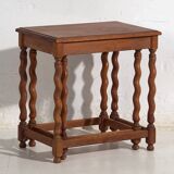 Swedish nesting tables in oak (c.1900) #128