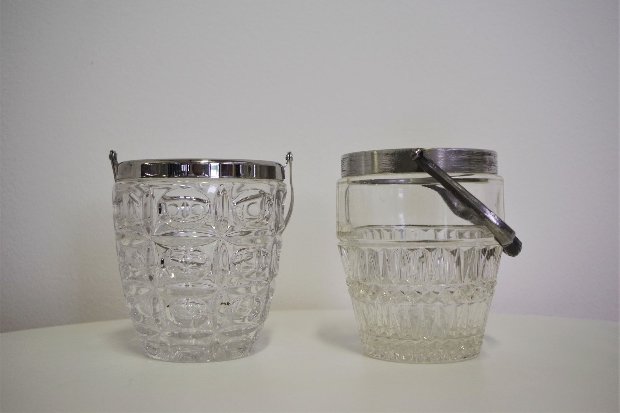 Glass pitchers, 1960s, set of 4