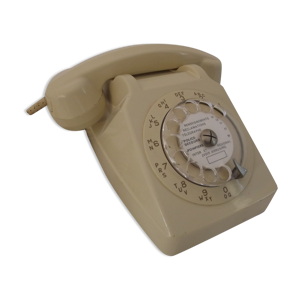 Téléphone vintage beige