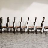 Dining chairs Umberto Asnago for Giorgetti, 1980s