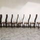 Chaises de salle à manger Umberto Asnago pour Giorgetti, années 1980