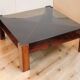 Scandinavian coffee table Mobelintarsia – Rosewood & smoked glass – 1960s