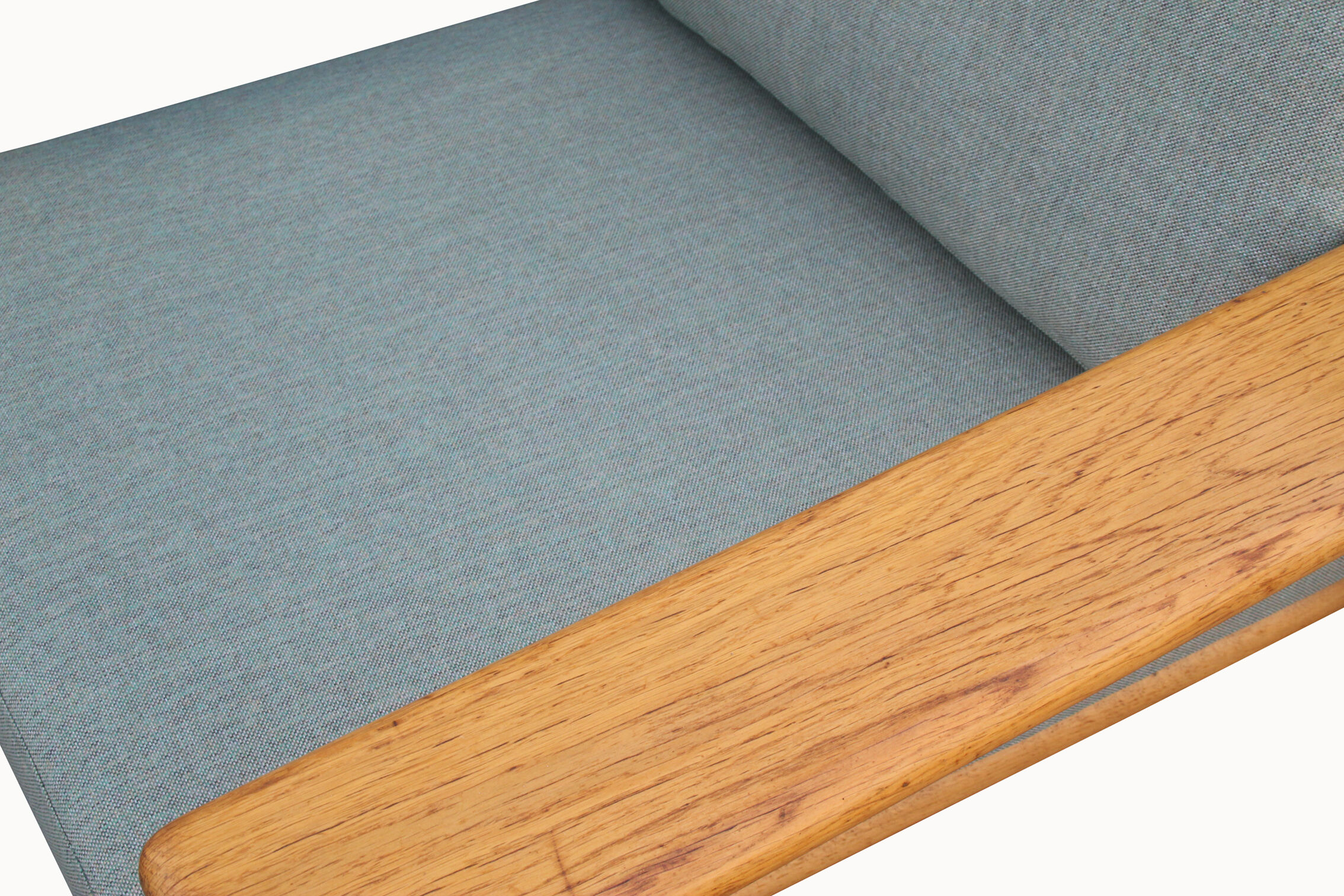 1970s armchair with oak stool