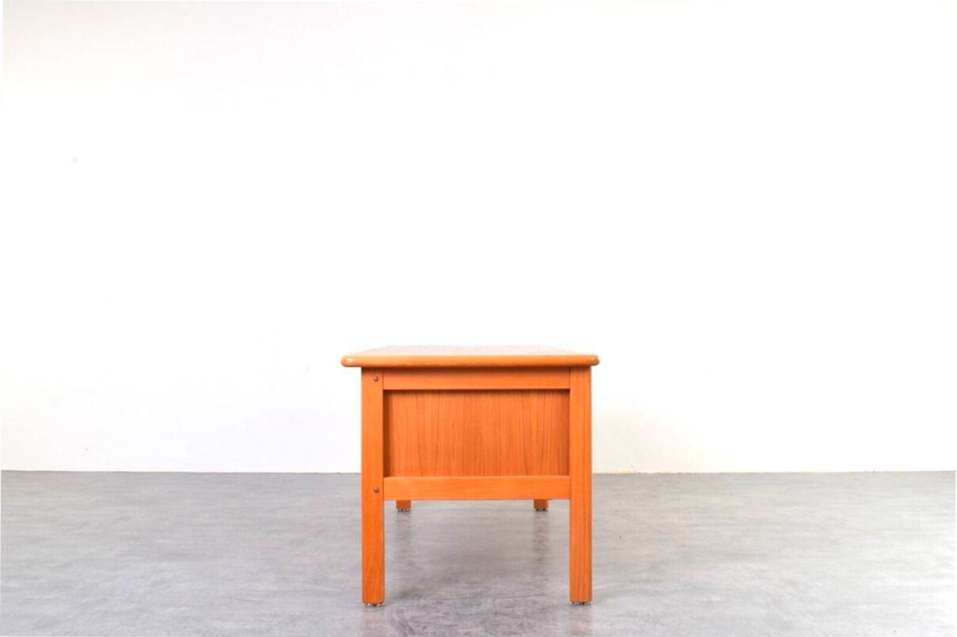Teak Danish Desk and Two Armchairs
