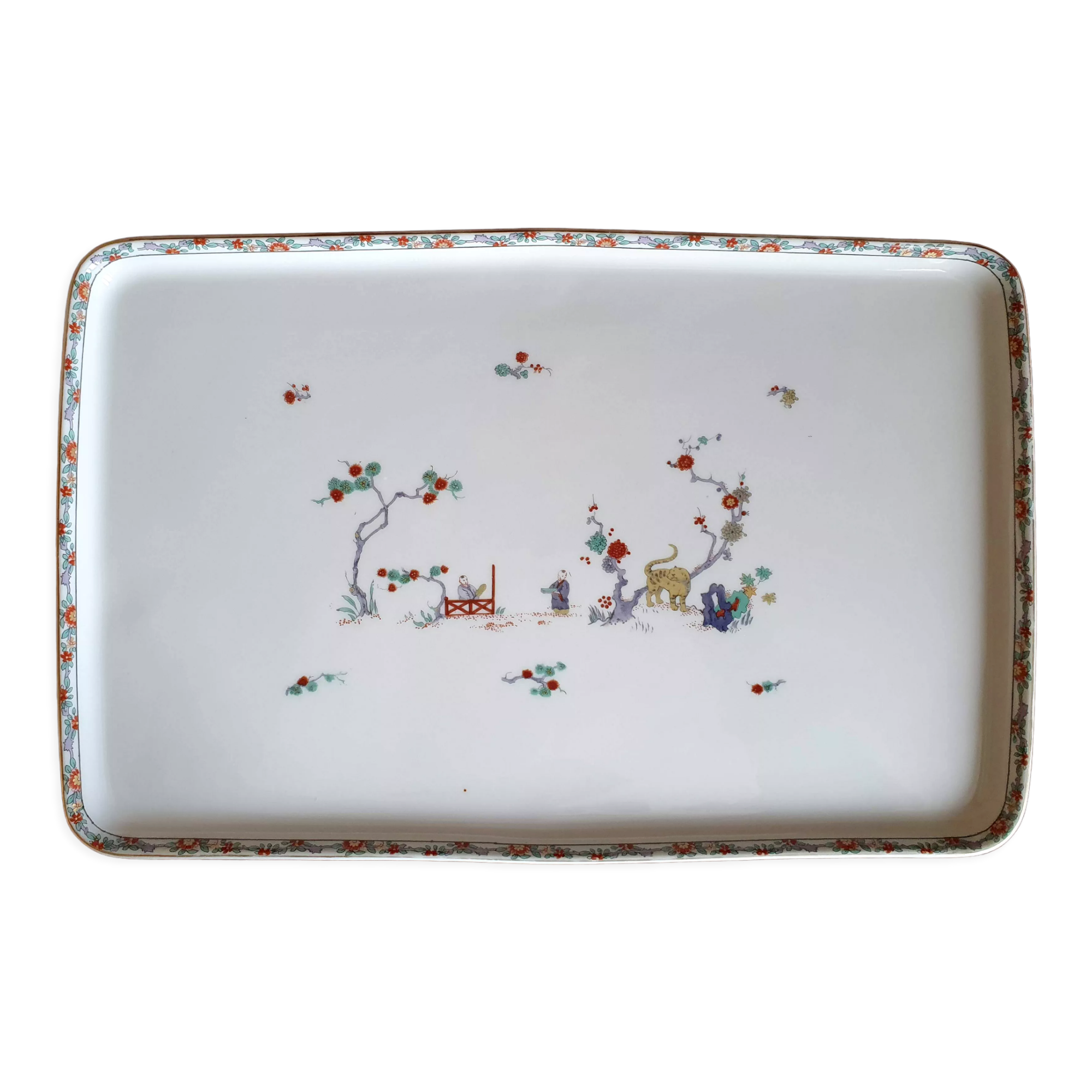Plateau en porcelaine Maison Rouard Paris