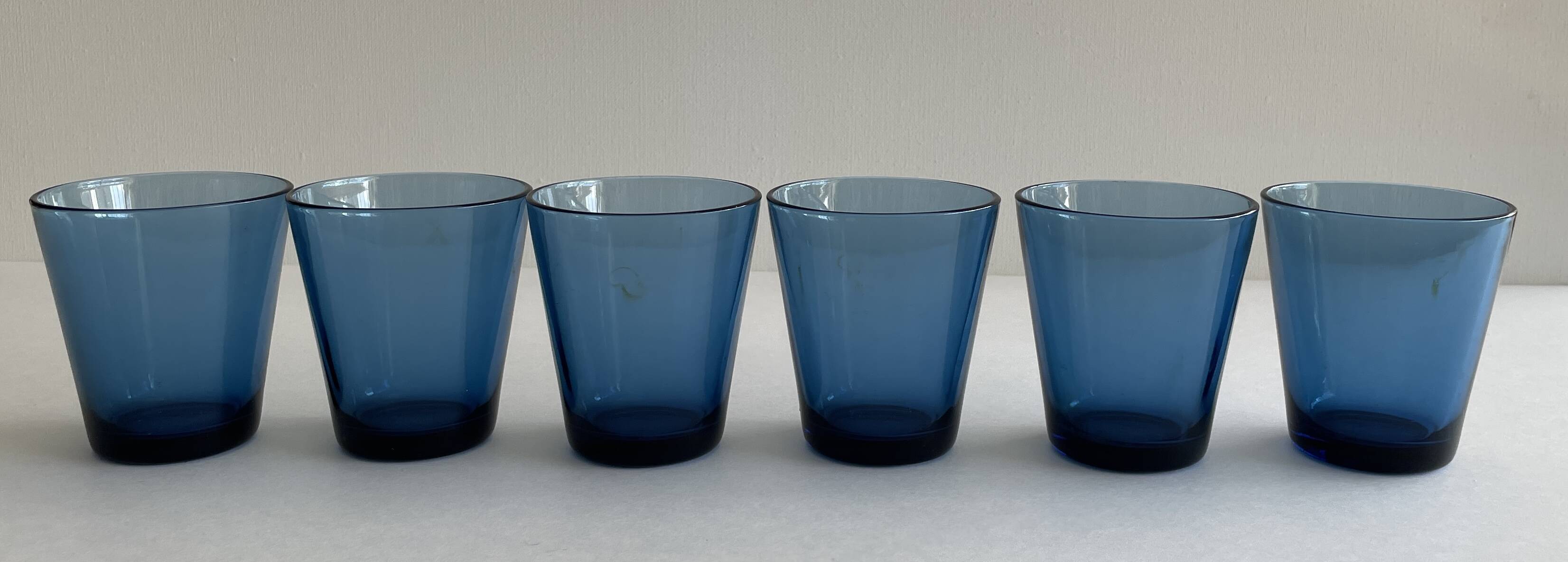 6 water glasses 1970 - Blue - 1970