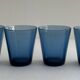 6 verres à eau 1970 - Bleu - 1970
