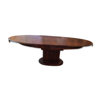 Table ovale ancienne avec rallonge
