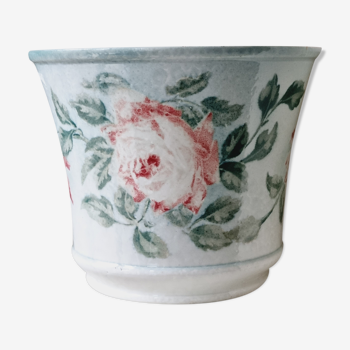 Cache pot K&G Lunéville Les Roses 1900