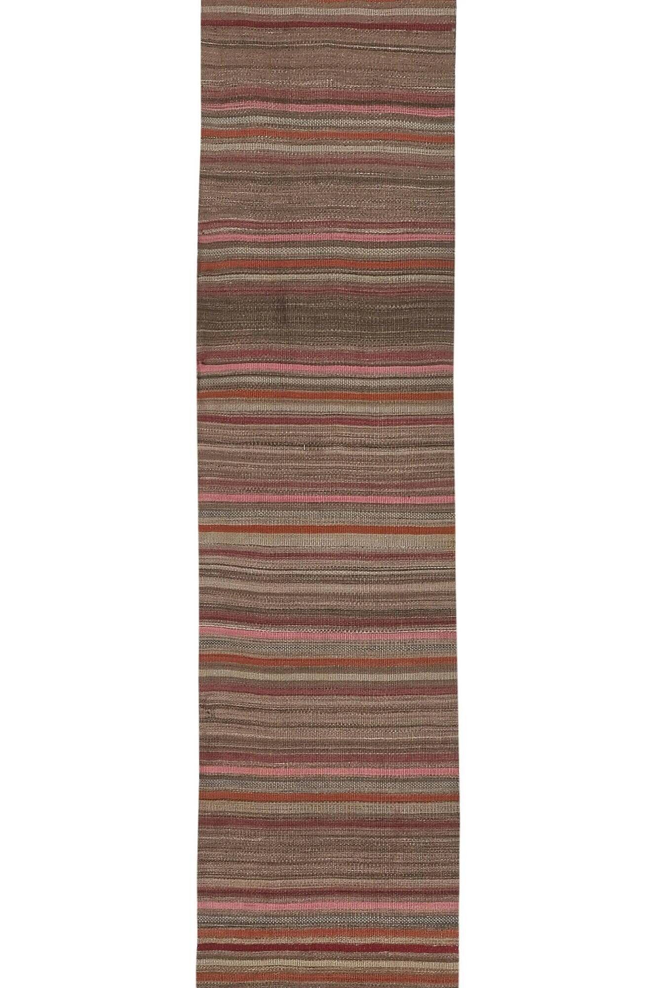 Vintage Turkish hallway rug 68x566 cm