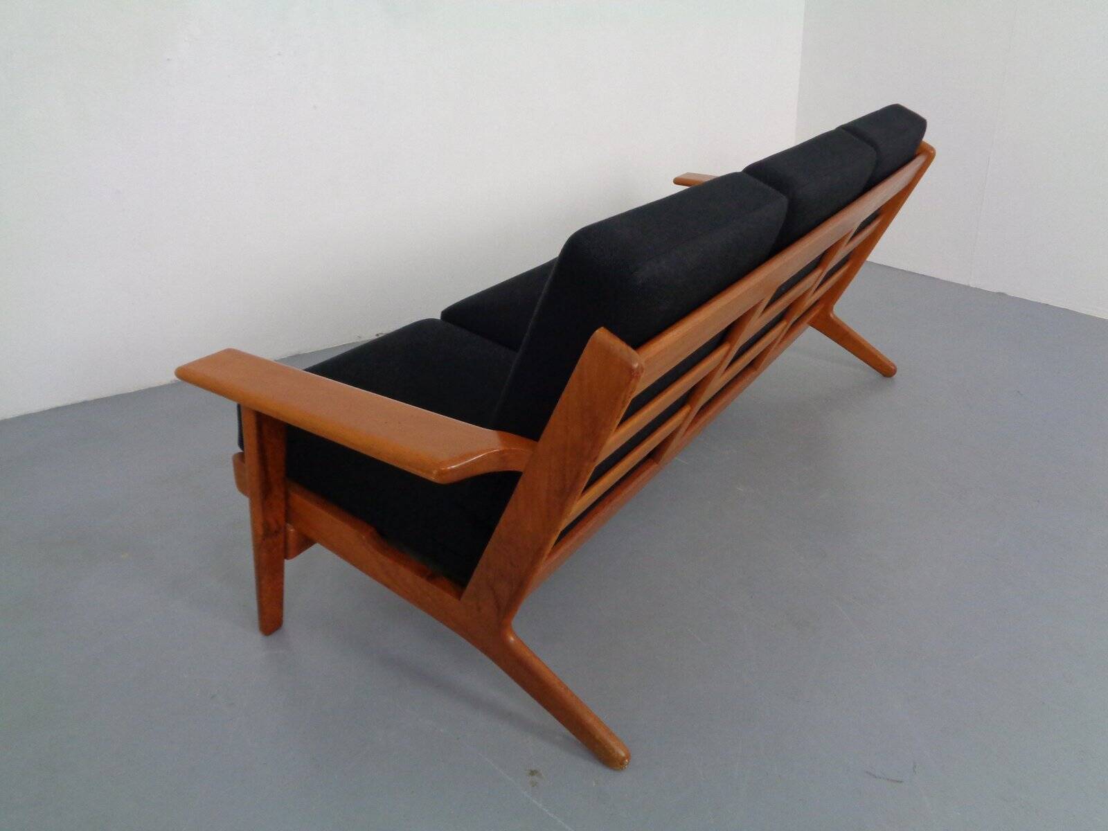 GE 290 Teak 3-Seater Sofa by Hans J. Wegner for Getama, Denmark, 1960s